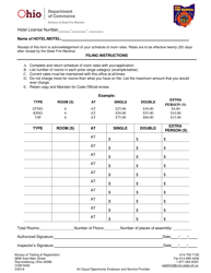 Form COM5026 Application for Hotel/Motel License Changes - Ohio, Page 2