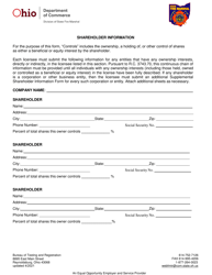 Application for Out-of-State Shipping Permit - Ohio, Page 2