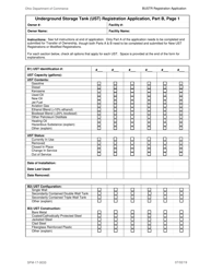 Form SFM-17-0033 Underground Storage Tank (Ust) Registration Application - Ohio, Page 5