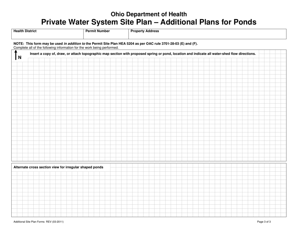 Private Water System Site Plan - Additional Plans - Ohio, Page 3