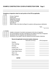 Example Construction/Cover-Up Inspection Form - Ohio, Page 2