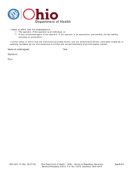 Form ODH6351.12 Residential Care Facility Licensure Application - Ohio, Page 5