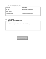 Self Reported Violation Report Form - Ohio, Page 3