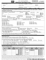 Form CDC50.153 (E) &quot;Babesiosis Case Report Form&quot;
