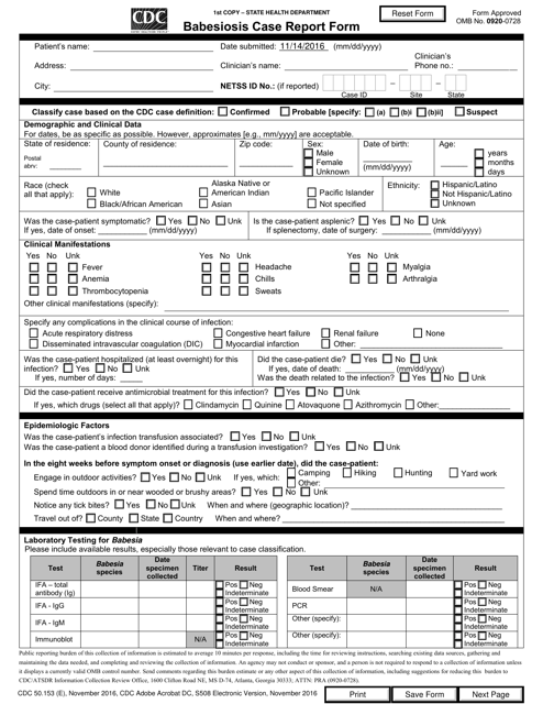 Form CDC50.153 (E)  Printable Pdf