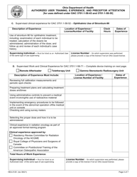 Form HEA0125 Authorized User Training, Experience, and Preceptor Attestation - Ohio, Page 4