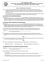 Form HEA0125 Authorized User Training, Experience, and Preceptor Attestation - Ohio, Page 6