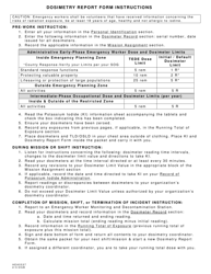 Form HEA5537 Dosimetry Report Form - Ohio, Page 2