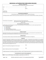 Form HEA0172 Ryan White Part B Program Application - Ohio, Page 18