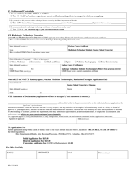 Form HEA5124 Radiologic License Application - Ohio, Page 2