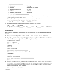 Case Report Form for Coccidioidomycosis (Valley Fever) Enhanced Surveillance - Ohio, Page 4