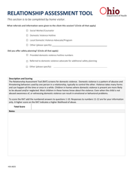 Form HEA8025 Relationship Assessment Tool - Ohio, Page 2