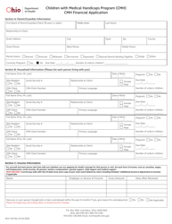 Document preview: Form HEA7125 Cmh Financial Application - Ohio