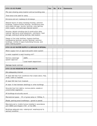 Agricultural Migrant Labor Camp Plan Review Application &amp; Checklist - Ohio, Page 2