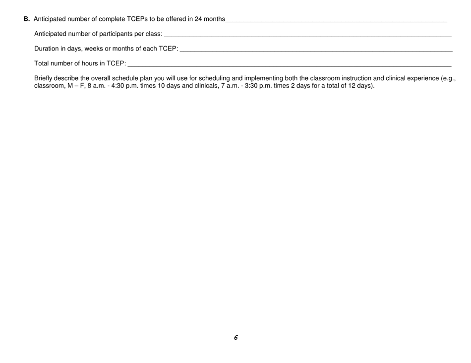 Form HEA7750 Application for Initial Approval - Nurse Aide Training and Competency Evaluation Program (Natcep) - Ohio, Page 6