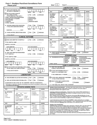 Form 1 Smallpox Post-event Surveillance Form - Ohio, Page 2