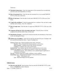 Form 1 Smallpox Post-event Surveillance Form - Ohio, Page 6