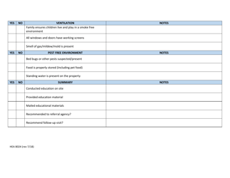 Form HEA8024 Environmental Checklist - Ohio, Page 2