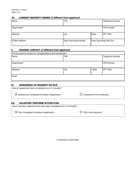 Form SFN62131 Voluntary Response Actions Application - North Dakota, Page 2