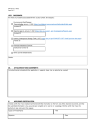 Form SFN62131 Voluntary Response Actions Application - North Dakota, Page 3