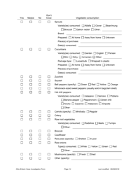 Ohio Case Investigation Form - Amebiasis, Giardiasis, Salmonellosis &amp; Shiga Toxin-Producing E. Coli - Ohio, Page 14