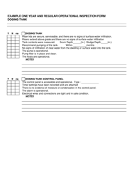 Example One Year and Regular Operational Inspection Form - Ohio, Page 3