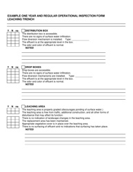 Example One Year and Regular Operational Inspection Form - Ohio, Page 6