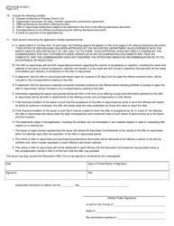 Form RO (SFN53742) &quot;Rescission Offer&quot; - North Dakota, Page 2