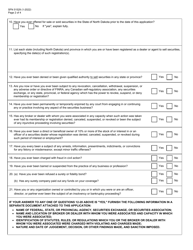 Form S-5 (SFN51529) &quot;Application for Registration of Agent&quot; - North Dakota, Page 2