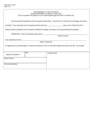 Form S-5 (SFN51529) &quot;Application for Registration of Agent&quot; - North Dakota, Page 4