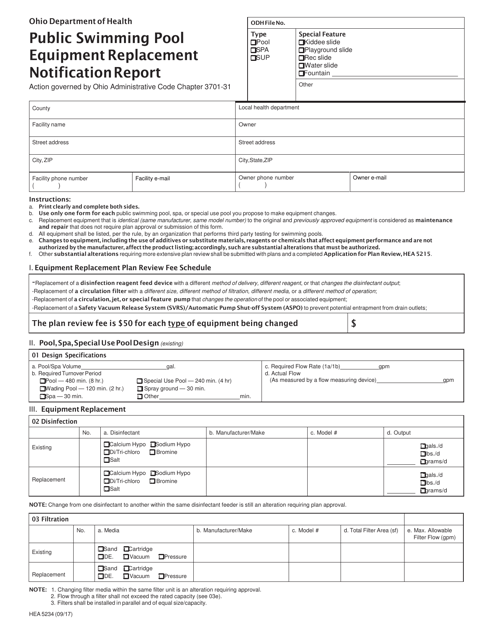 Form HEA5234  Printable Pdf