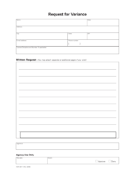 Form HEA5811 Request for Variance Form - Ohio, Page 2