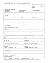 Form HEA8010 Hospice Care Program Licensure Application - Ohio, Page 2