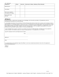 Form HEA8010 Hospice Care Program Licensure Application - Ohio, Page 4