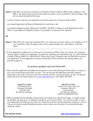 Form EPA3452 Hardship Extension Application - Ohio, Page 2