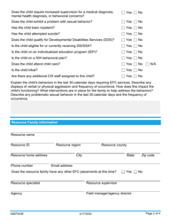 Form 04EF003E Enhanced Foster Care (Efc) Referral - Oklahoma, Page 2