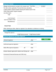 Form 10AD006E (ADM-6) Travel Claim - Oklahoma, Page 5