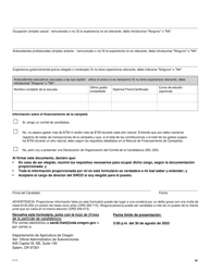 Swcd Declaracion De Candidatura a Director - Oregon, Page 2