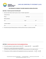 Hemp Handler License Application - Oregon, Page 5