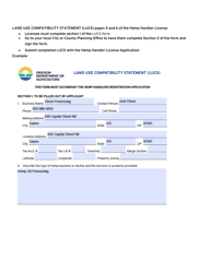 Instructions for Hemp Handler License Application - Oregon, Page 7