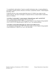 Certificate of Conformance for Suppliers of Biological Soil Amendments of Animal Origin - Oregon, Page 2