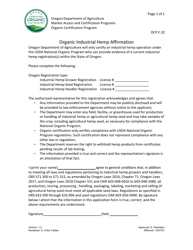 Document preview: Form OCP.F.32 Organic Industrial Hemp Affirmation - Oregon