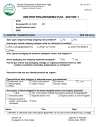 Form OCP.F.05 Crop Organic System Plan - Oregon, Page 19