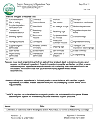 Form OCP.F.06 Handler Organic System Plan - Oregon, Page 22