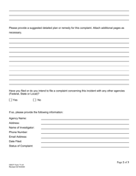ODOT Form T1-01 &quot;Americans With Disabilities Act - Title I Complaint Form&quot; - Oklahoma, Page 2