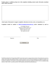 Prompt Payment Complaint - Consultant - Oklahoma, Page 2