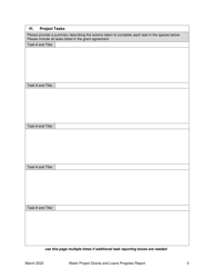 Final Report Form - Water Project Grants and Loans (Water Supply Development Account) - Oregon, Page 3
