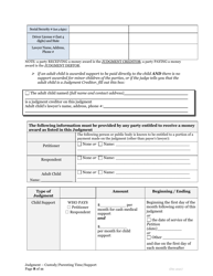 General Judgment of Custody and Parenting Time and Child Support - Oregon, Page 8