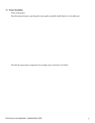 &quot;Point Source Project Loan Application (Design and Construction Projects)&quot; - Oregon, Page 3