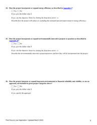 Point Source Project Loan Application (Design and Construction Projects) - Oregon, Page 8